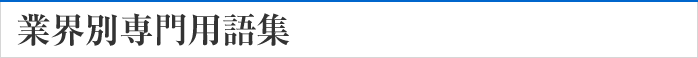 アイアイエス 業界別専門用語集